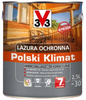 Lazura ochronna V33 POLSKI KLIMAT impregnująco-dekoracyjna TEK 2,5L 