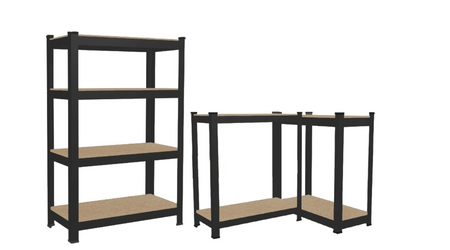 Regał magazynowy metalowy garażowy 150 x 70 x 30 cm 150 kg na półkę