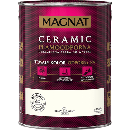 Farba MAGNAT CERAMIC Biały Diament 5L