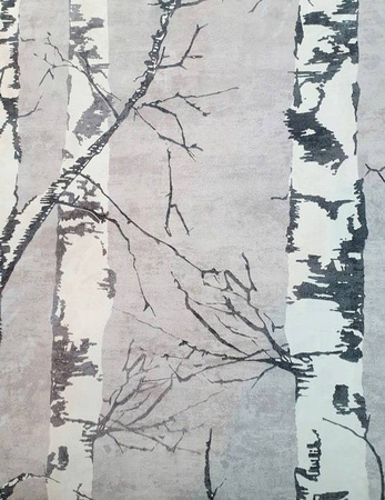 Tapeta w rolce - Las Brzozowy - zmywalna na fizelinie 10,05m x 0,53m