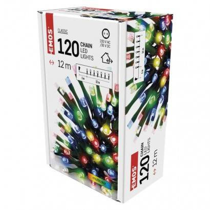 Lampki choinkowe EMOS 120 LED TIMER 12m multicolor