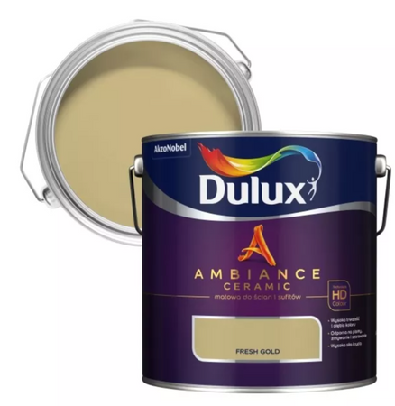 Farba ceramiczna DULUX Ambiance Ceramic Fresh Gold 2,5L