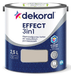 Farba lateksowa DEKORAL Efffect 3in1 Beżowo-szary 2,5L