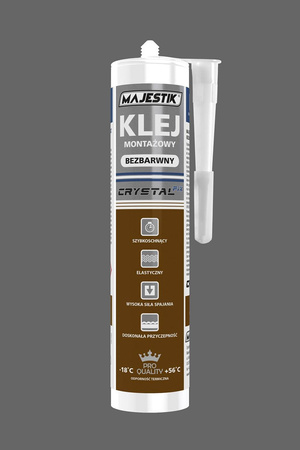 Klej montażowy Crystal Fix MAJESTIK Bezbarwny 300 ml