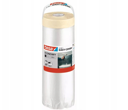 Folia ochronna z taśmą malarską TESA Easy Cover 15mx2600mm