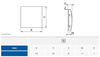 Panel do wentylatora łazienkowego Awenta System+ PEG100 ESCUDO Ø100 szklany biały