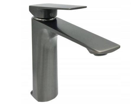 Bateria umywalkowa stojąca LIVENO OMEGA GREY korek Clik-Clack
