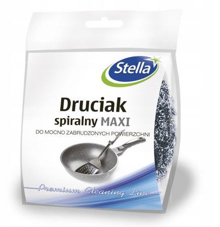 Druciak spiralny STELLA maxi do mocnych zabrudzeń 1szt.