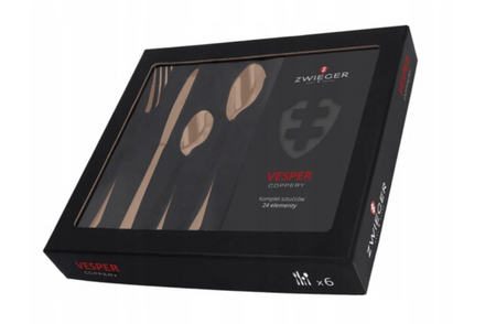 Komplet sztućców ZWIEGER Vesper Coppery 24szt