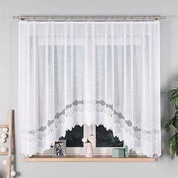 Firanka gotowa żakardowa Modesta biała 160x300 cm