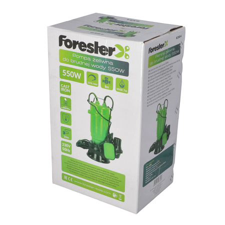 Pompa żeliwna do brudnej wody EGA FORESTER 550W 233 l/min
