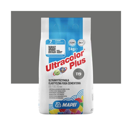 Fuga Cementowa MAPEI Ultracolor Plus 119 Londyński Szary 5kg