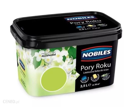 Farba Nobiles matowa lateksowa Pory Roku wiosna nowalijkowa 5 L