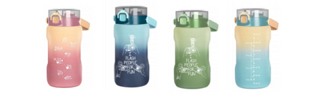 Bidon na wodę TITIZ z miarka i blokada 1500ml różne kolory