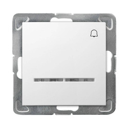 Przycisk dzwonek OSPEL Impresja ŁP-6YS/m/00 biały