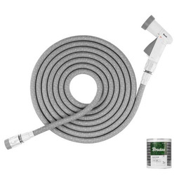 Komplet zraszającyBRADAS SECRET HOSE 5m-15m szary