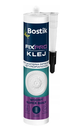 Klej sztukateria gipsowa i styropianowa BOSTIK FIX PRO 300ml