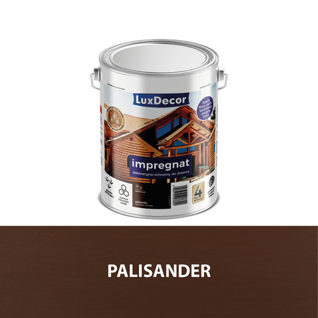 Impregnat do drewna dekoracyjno-ochronny LUXDECOR Palisander 9L