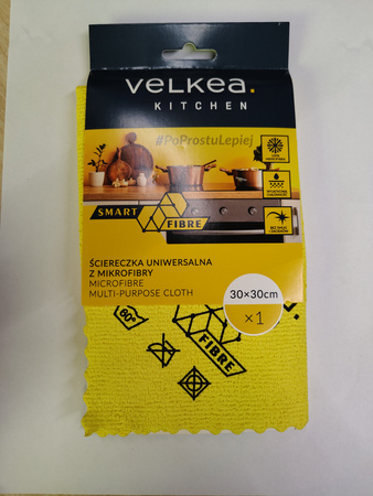 Ściereczka uniwersalna z mikrofibry VELKEA 30x30cm różne kolory