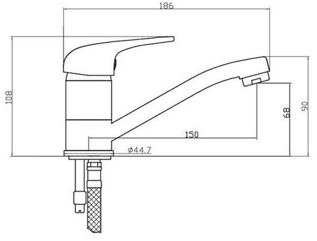 Bateria umywalkowa ruchoma DIAMOND FIDŻI