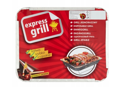 Jednorazowy grill EXPRESSGRILL z węglem