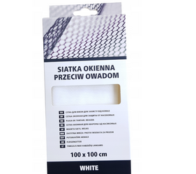 Moskitiera siatka okienna przeciw owadom SCLEY 100x100cm biała
