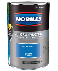 Farba chlorokauczukowa NOBILES błękitny 0,9L 5015