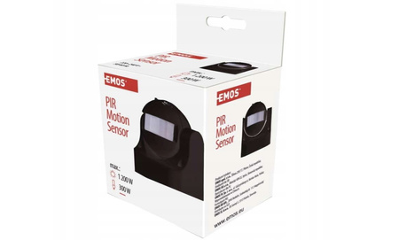Czujnik ruchu EMOS PIR 1200W czarny