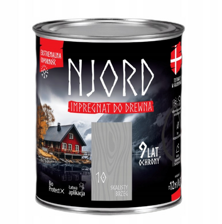 Impregnat do elewacji drewnianych NJORD skalisty brzeg 5L