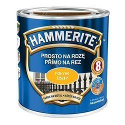 Farba HAMMERITE Prosto na rdzę połysk żółty 0,7 L