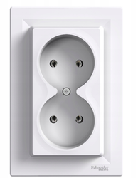 Gniazdo podwójne SCHNEIDER Asfora EPH9700221