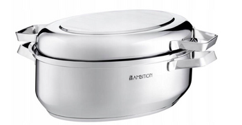 Brytfanna owalna AMBITION z rusztem nierdzewnym 34cm