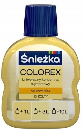 Pigment do farb ŚNIEŻKA COLOREX 13 Żółty 100ml