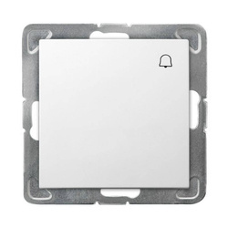 Przycisk dzwonek OSPEL Impresja ŁP-6Y/m/00 biały