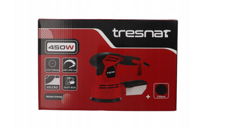 Szlifierka mimośrodowa TRESNAR 125mm 450W + stopa 150mm