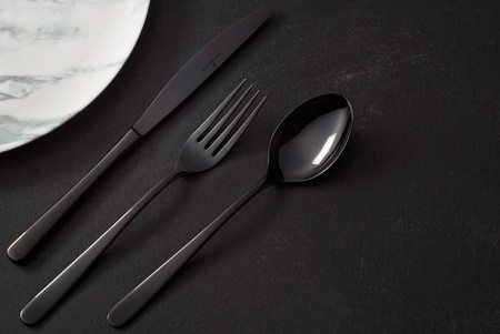 Zestaw sztućców VESPER BLACK komplet 24 sztućce ZWIEGER