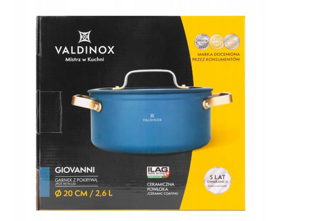Garnek z pokrywką VALDINOX Giovanni 2,6L 20cm