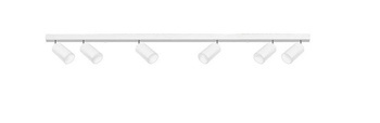Lampa sześciopunktowa Spot GU10 BARDO x6 ruchoma biała