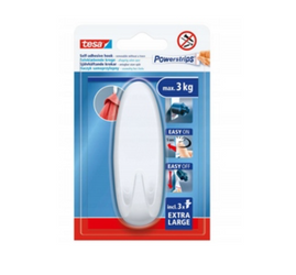 Haczyk samoprzylepny TESA POWERSTRIPS XLowalny 3kg 1szt biały
