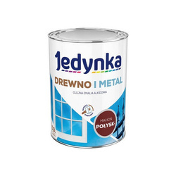 Farba do drewna i metalu JEDYNKA mahoń połysk 0,9L