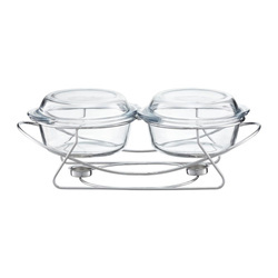 Naczynie żaroodporne z podgrzewaczem  AMBITION Saule 2x2L