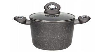 Garnek z przykrywką VALDINOX ROCK 25cm 6L