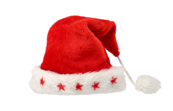 Czapka Mikołaja gwiazdki LED