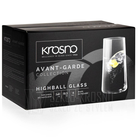 Komplet szklanek KROSNO Avant-Gardeo 6 szt. 540 ml