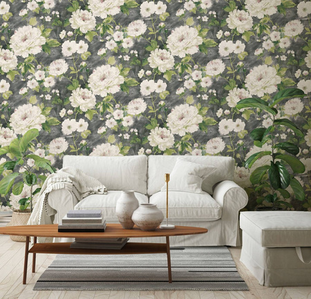 Tapeta w rolce TOP TREND5 kwiaty - zmywalna na fizelinie 10,05m x 0,53m