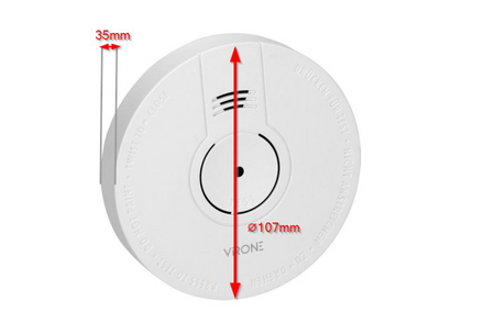 Czujnik czadu, dymu temperatury ORNO DC-7 bateryjny