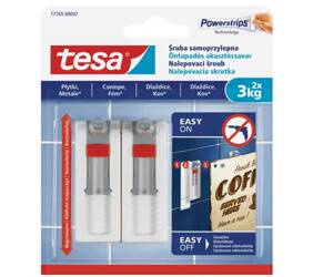 Śruba samoprzylepna regulowana TESA 2szt x 3kg biała