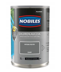 Farba chlorokauczukowa NOBILES szary 0,9L