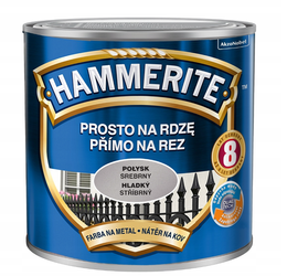 Farba HAMMERITE Prosto na rdzę srebrny połysk 2,5 L