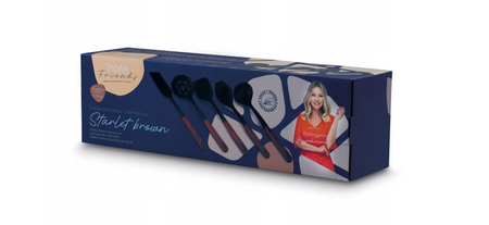 Zestaw przyborów kuchennych TADAR STARLET BROWN 5elementów